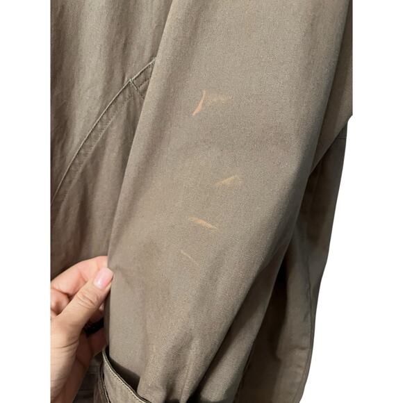 J Crew 90's Oarsman Barn Jacket, Flannel Lined Chore Coat | Mens L, Brown - Picture 16 of 16